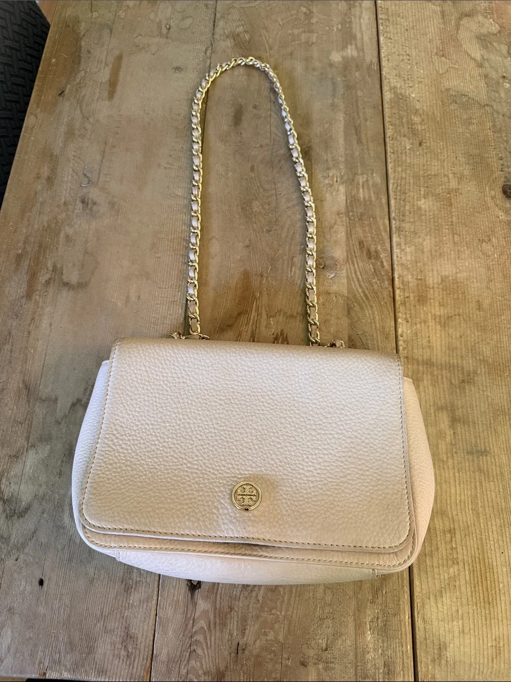 Tory Burch pebbled leather
